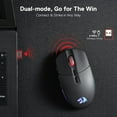 thumbnail image 3 of Redragon M719 Pro Wireless Optical Gaming Mouse, 8 Programmable Buttons, RGB 10,000 DPI, Ergonomic PC Computer Gaming Mice, 3 of 6