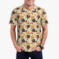 thumbnail image 1 of Balery Thanksgiving Camisa Polo de Hombre con Estampado, de Manga Corta y Tejido Medio, Camisa Tipo Golf Polo-Large, 1 of 6