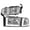 Chrome, variant on DNA Motoring For 94-02 Dodge Ram 1500 2500 3500 LED DRL Black Amber 4pcs Corner Headlight Lamps