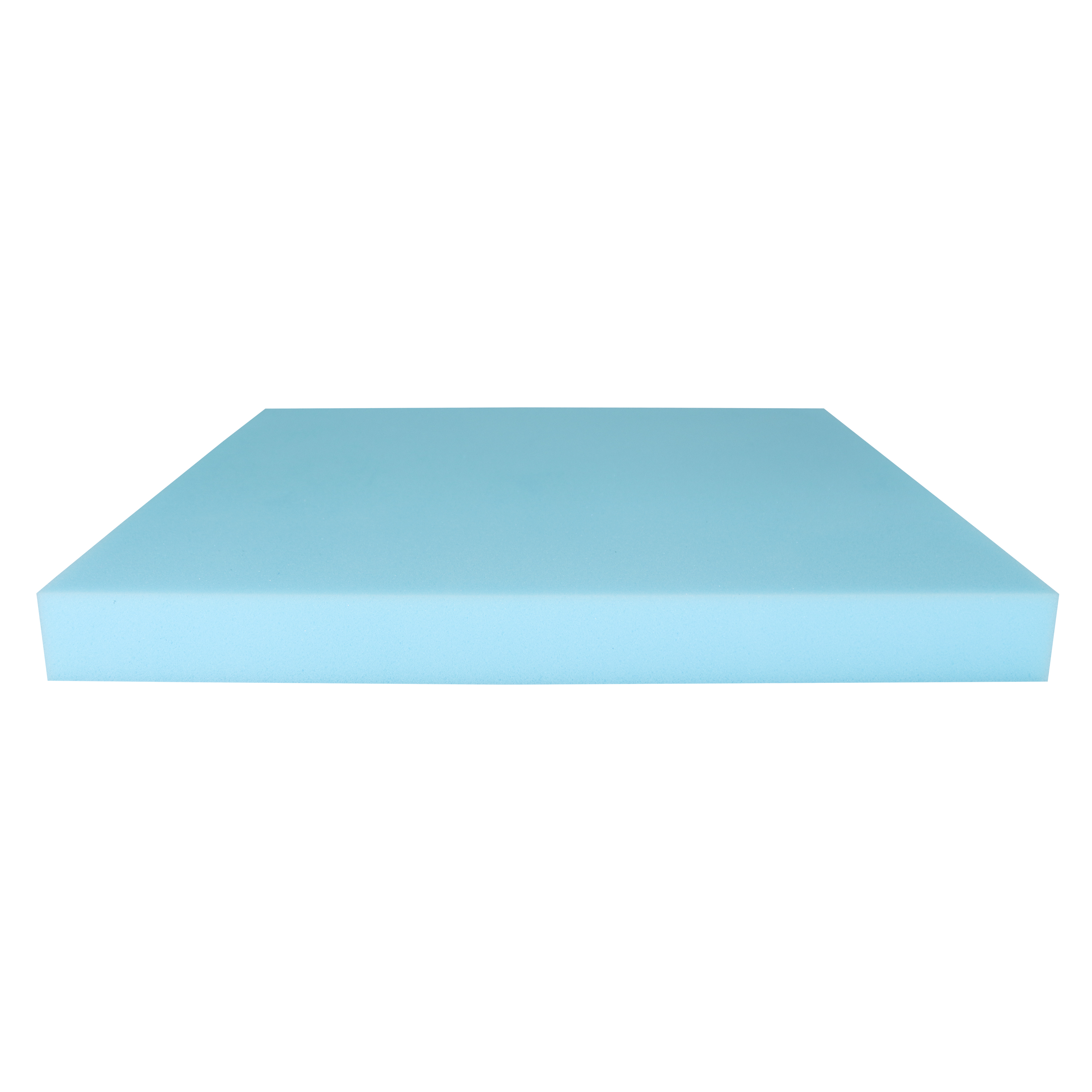AEC Luxury Upholstery Foam - 2" Thick, 22" Wide, 22" long - HIGH DENSITY BLUE - Made in USA