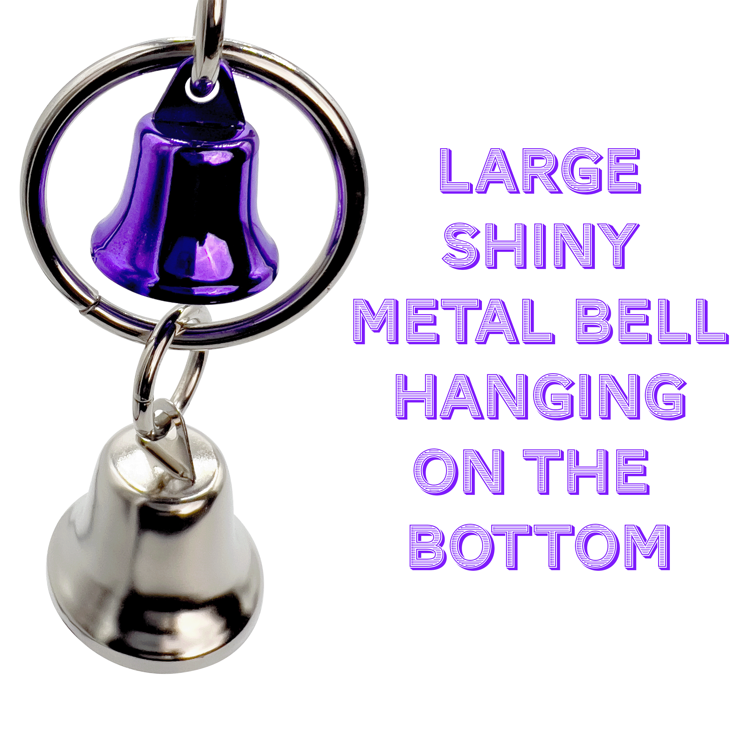 1056 Ring n Ring  - Handcrafted Shiny Durable Long Lasting Bird Cage Toy