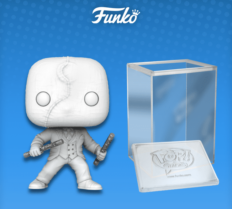 Funko Pop! Marvel: Moon Knight - Mr. Knight Vinyl Figure (+ Pop! Stacks Plastic Protector)