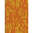 thumbnail image 1 of Ahgly Company Tapis d'Intérieur Lavables en Machine, Rectangle Rouge Transitionnel, 7' x 10', 1 of 7