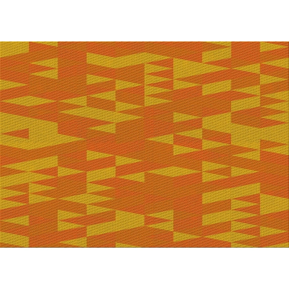 Ahgly Company Machine Washable Indoor Rectangle Transitional Scarlet Red Area Rugs, 4' x 6'