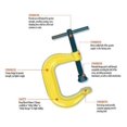 thumbnail image 2 of armstrong 78-030 heavy duty pattern c-clamp, 3-5/16-inch capacity, 2 of 2