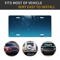 thumbnail image 5 of Kdxio Night Sky Moon Dolphin License Plate Car Front License Plate Car Decoration Car Accessories Front Tag Plate Standard Size, 5 of 8