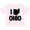 AD-Pink, variant on I Love Ohio with State Silhouette Boys or Girls Toddler T-Shirt