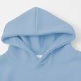 thumbnail image 6 of UACY Kids Cotton Hoodies Toddler Fall Pullover Hooded Long Sleeve Plain Sweatshirts with Pocket for Boys and Girls (Sky Blue, 9-10 Years), 6 of 9