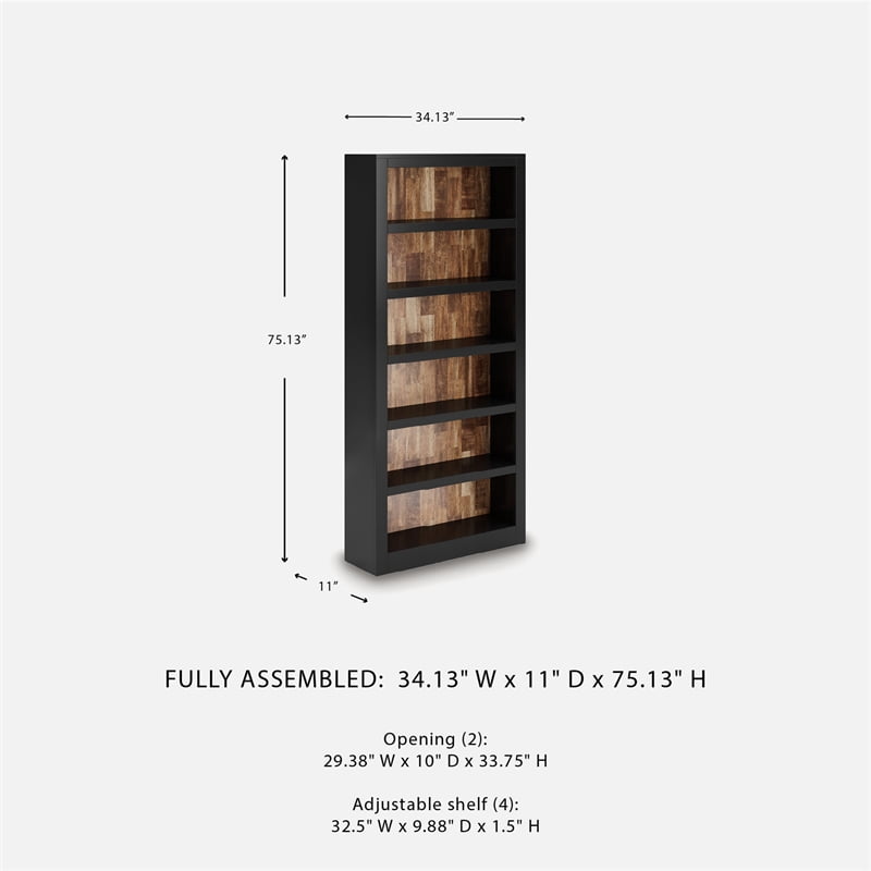 Signature Design by Ashley Wildenauer Black 75" Bookcase