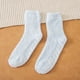 thumbnail image 5 of Calcetines Qarigey de poliéster para mujer lavables reutilizables elegantes informales transpirables antideslizantes Azul claro AP012065-07, 5 of 6