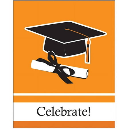 School Colors, Sunkissed Orange Invitations, 25pk