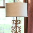 thumbnail image 2 of Table Lamps Slant Retro Oval Hardback Lampshade with Washer Fitter, Stonewash,Floor Lamps, 2 of 4