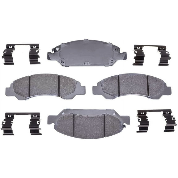 ACDelco Silver Ceramic Front Disc Brake Pad Set 14D1367ACH Fits select: 2014-2018 CHEVROLET SILVERADO, 2014-2018 GMC SIERRA