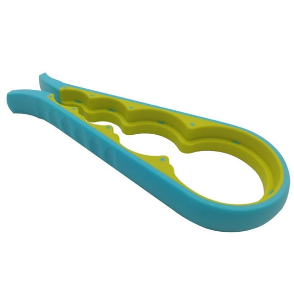 Jar Opener for Seniors with Arthritis 4-in-1 Manual Lid Opener Tool for Weak Hands Rubber Grip Multifunctional Kitchen Gadget for Bottles Jars and Cans Blue Blue