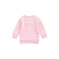 thumbnail image 2 of Toddler Baby Girl Letters Printed Pullover Sweatshirt Long Sleeve Cute Tops Fall Winter Clothes, 2 of 6
