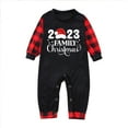 thumbnail image 4 of Odeerbi Matching Family Christmas Pajamas Sets Baby Romper Jumpsuits Parent-Child Warm Jammies Set Xmas Printed Home Wear Two-piece Set Loungewear Sleepwear for Baby, 4 of 7