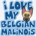 thumbnail image 2 of CafePress - I Love My Malinois Infant Bodysuit - Baby Light Bodysuit, Size Newborn - 24 Months, 2 of 4