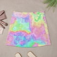thumbnail image 3 of Tie Dye Marble A-line Skirt St Pastels Abstract Art Streetwear Casual Skirts Modern Mini, 3 of 7