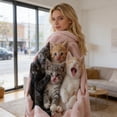 thumbnail image 6 of AURIGATE Charming Kitten Collage Print Polyester Blanket, 39.37×27.56in,Soft Cozy Throw Blanket, Machine-Washable Cat Lover Blanket, 6 of 6
