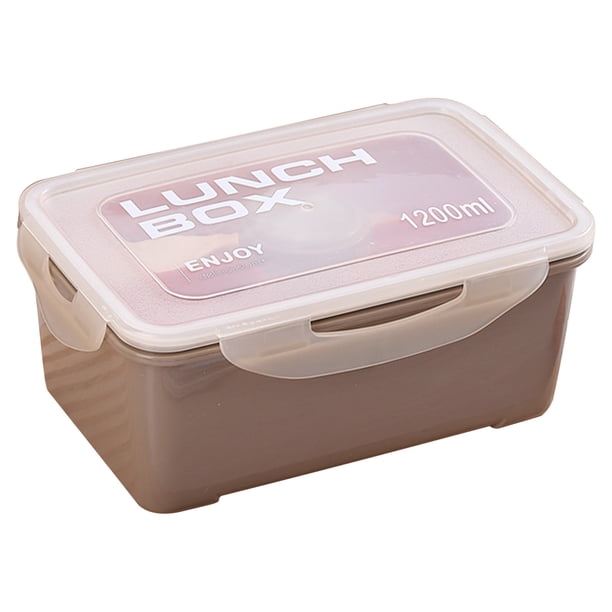 Pisexur Batería de cocina Lonchera portátil con compartimentos separados, lonchera con calefacción, lonchera para sándwiches, lonchera sellada con fruta fresca. para la cocina del hogar