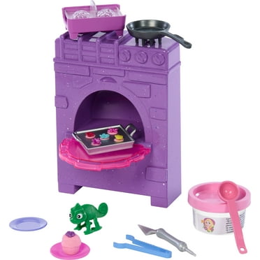 Disney Princess Rapunzel Baking Stories Castle Accessory Doll Playset Inspired by Tangled Movie, Multicolor