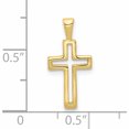 thumbnail image 2 of 10K Yellow Gold Cross Charm (19 X 10) Made In United States -Jewelry By Sweet Pea, 2 of 5