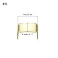 thumbnail image 2 of Unique Bargains 20Pack Zipper Stoppers, #5 Top & Bottom Stops for Rescue Repair, Light Golden, 2 of 6