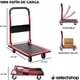 thumbnail image 5 of Carro Patin Diablito con Ruedas Giratorias Plataforma De Carga Plana Plegable Carrito Manual de Empuje Carga hasta 150 Kg (Rojo), 5 of 5