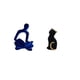 thumbnail image 5 of Figura de pensador abstracto,Estatua de pensador abstracto,decoración para el hogar,Figura humana decorativa para oficina,coleccionable,Figura de escritorio,Estatua de gato,linda, 5 of 8