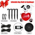 thumbnail image 3 of 6.2ft Inflatable Valentine's Day Dog Leash Heart with Built-in LED Lights, Secure Outdoor Yard Decorations with Rope and Lawn Stakes, 3 of 7