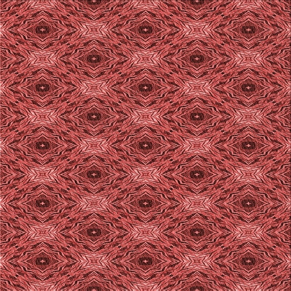 Ahgly Company Indoor Square Patterned Bean Red Area Rugs, 8' Square