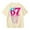 Beige, variant on 67 shirt G'irls Summer Short Sleeve T Shirt Cute Cartoon Number Print Casual Top Tee Shirt For K'ids Youth