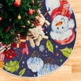 thumbnail image 5 of FMSHPON Christmas Snowman Watercolor Pattern Xmas Christmas Tree Skirt Stand Mat for Holiday Party Decoration Indoor Outdoor 48 inches, 5 of 6