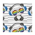 thumbnail image 6 of Wukai Panda with Sun glasses Waterproof Tablecloth for Kitchen Dining, Fits Square Tables for 2-4 Seats -60"x60", 6 of 7