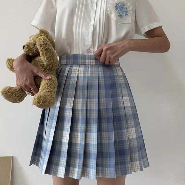 Japanese Women Girl Harajuku Preppy Style High Waist Lolita Slim Dress