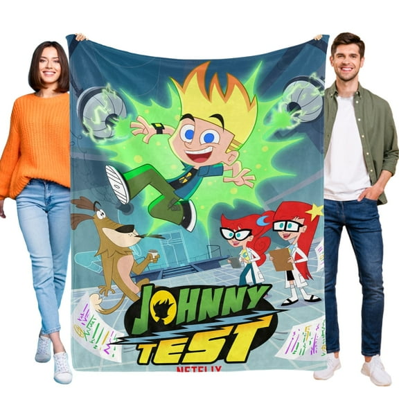 Throw Blanket for Johnny Test Bed Couch Soft Warm Flannel Blanket for Kids Boys Girls Gifts Home Decor 30x40 Inch