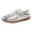 Silver, variant on HXWCHs Classic Retro Women's Casual Sneakers Soft Sole Comfortable Versatile Everyday Walking Footwear 5.5 Silver