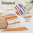 thumbnail image 3 of Orange Striped Pillow Covers 24"x36", Farmhouse Stripes Modern Abstract Art Soft Brushed Microfiber Breathable Throw Pillow Covers, Decorative Pillowcase with Zipper for Couch Sofa Bedroom, 3 of 9