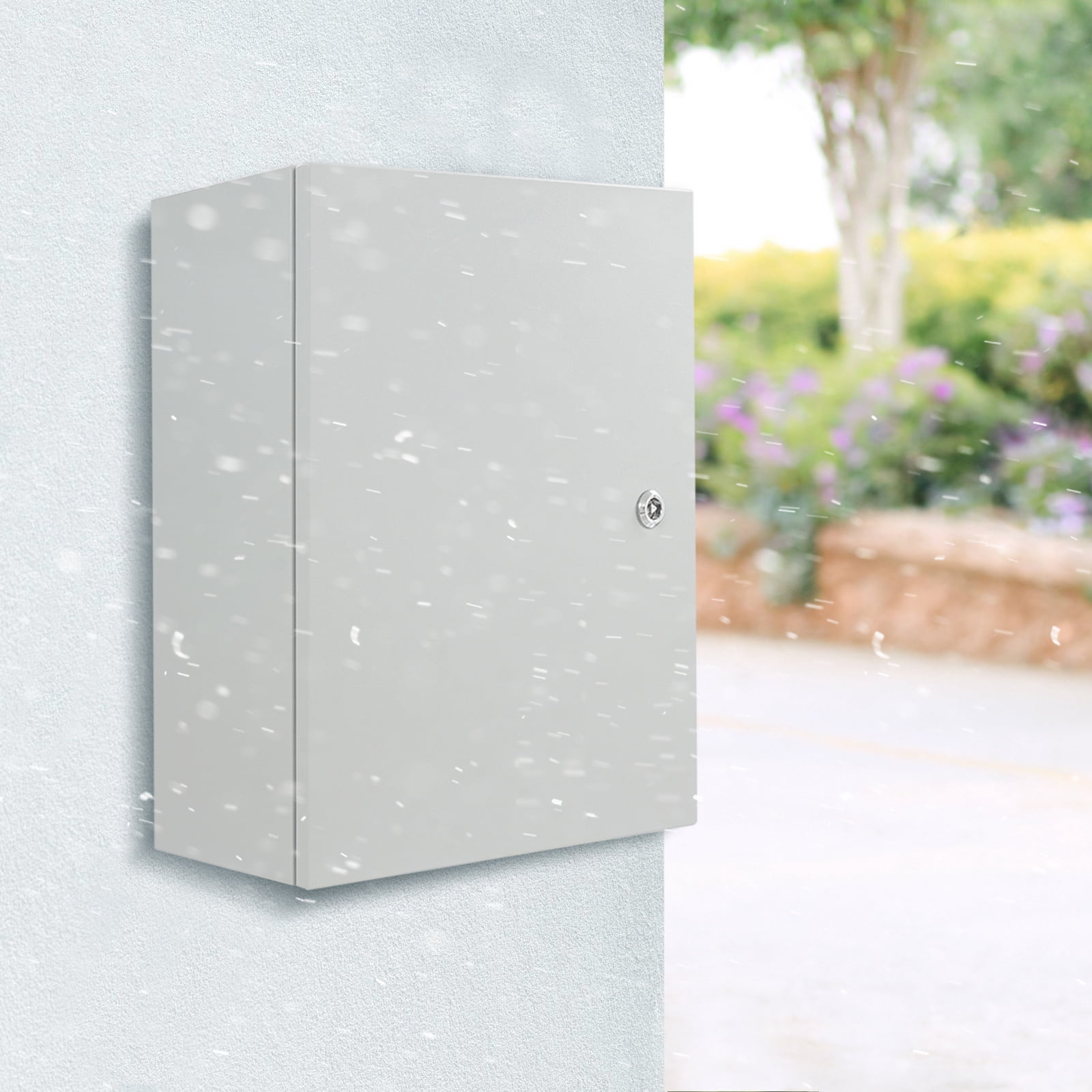1 PCS Grey  40*20*50cm/15.75*7.87*19.69in Outdoor Electrical Box, Electrical Box, Lockable Outdoor Electrical Box
