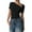 Black, variant on Lady Casual Short Sleeve Woman New Summer Aesthetic Clothes Daily Fashion Alternative Clothing Female Elegant Woman Clothing Vetement Femme Black L