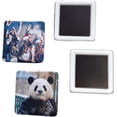 thumbnail image 3 of (GREEN)Fridge Magnet Maker Machine, 50mm Square Photo Magnet Button Maker Kit, DIY Square Fridge Magnet Badge Button with 100 Set Square Magnet Button Making Supplies, for Souvenir, Activity Badge, 3 of 6
