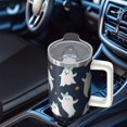 thumbnail image 5 of 40oz Halloween Tumbler with Handle, Ghost Witch Pumpkin | Print | Halloween Gifts for Family & Friends | with Lids and Straws | Stainless Steel Insulated | Coffee Travel Mug, 5 of 5