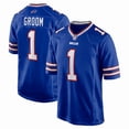 thumbnail image 1 of Men'S Buffalo Bills Number 1 Groom Replica Player Name Jersey -S, 1 of 2
