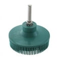 thumbnail image 1 of Brosse Abrasive en Caoutchouc Poils Disque Vert Foncé de Polissage Roue pour Perceuse Électrique, (1pcs), 1 of 5