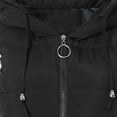 thumbnail image 4 of LoyisViDion Coat Women Casual Slim Zippers Sleeveless Zipper Solid Warm Coat Tops Vest Black 6(M), 4 of 4
