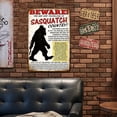 thumbnail image 3 of Placa Metal Vintage Sasquatch Pintura Hierro Rectangular Arte La Pared 20x30cm, 3 of 9