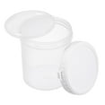 thumbnail image 1 of Unique Bargains Plastic Paint Pail 0.26-Gallon/1000mL with Sealing Strip Lids Clear 2Packs, 1 of 6