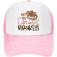 thumbnail image 1 of Mesh Snapback Hats Men Snapback Trucker Hats Trendy Not My Circus Not My Monkeys Cute Hat, 1 of 7