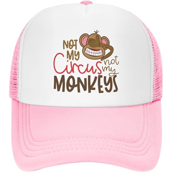 Mesh Snapback Hats Men Snapback Trucker Hats Trendy Not My Circus Not My Monkeys Cute Hat