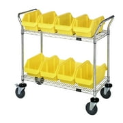 Quantum Storage Systems Cart, Bussing Utility Transport, Metal Wire In Carbon Steel Material